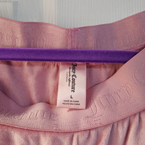 Pink Velour Juicy Couture Lounge Set - Picture 8 of 9